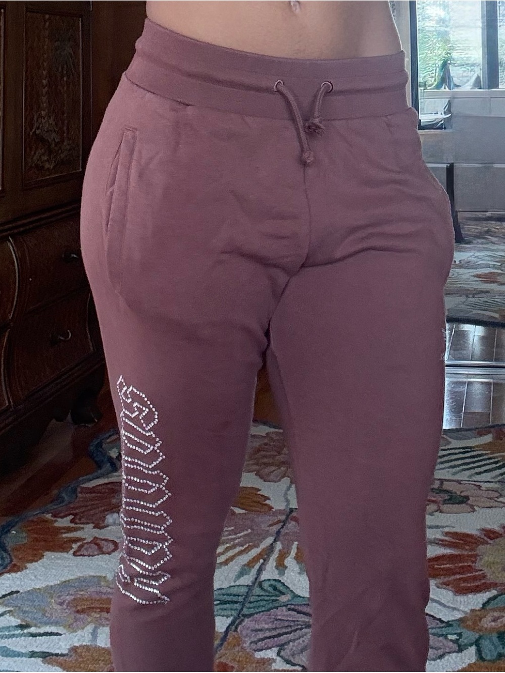 Vintage vibe Adidas brown sweatpants